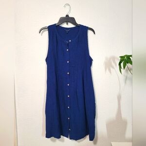 Nautica Sleeveless Button Dress